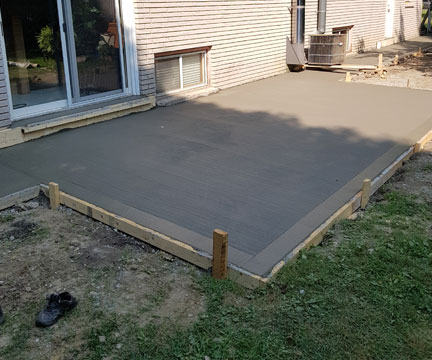 Concrete Backyard Patio