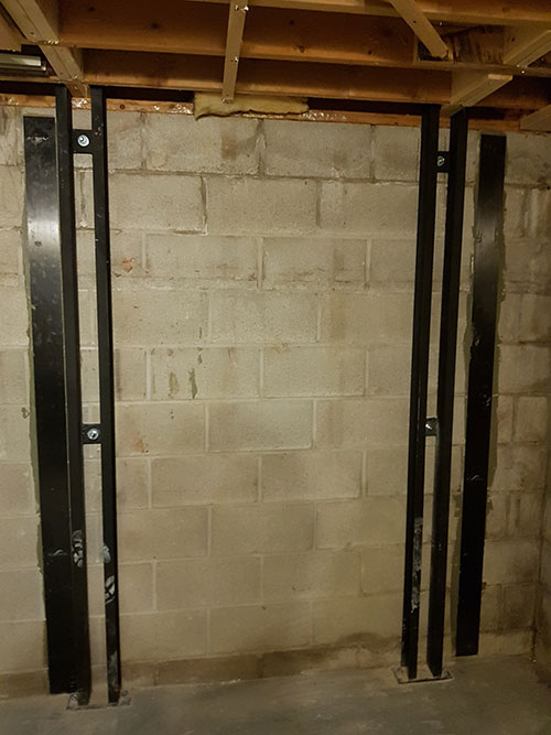 Steel Wall Support for bowing and buckled walls